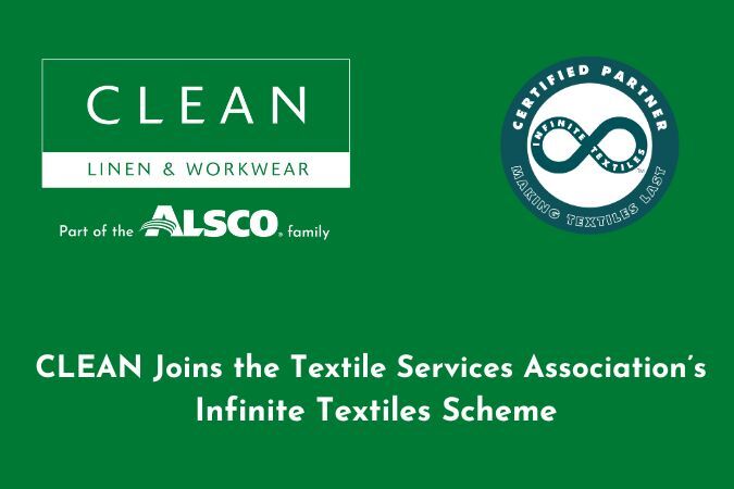 CLEAN joins the Textile Services Association’s (TSA) Infinite Textiles™ Scheme - Giving Linens a Second Life - News - CLEAN Services
