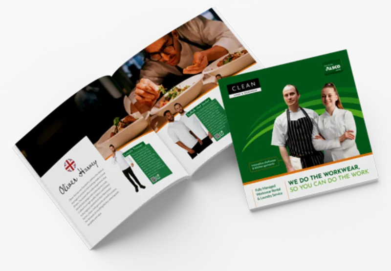Download our brochure to browse our full range of chefs garments