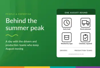 Behind the summer peak: the CLEAN teams keeping deliveries moving in August - News - CLEAN Services