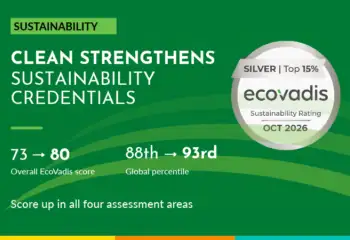 CLEAN Strengthens Sustainability Credentials with Improved EcoVadis Rating - News - CLEAN Services