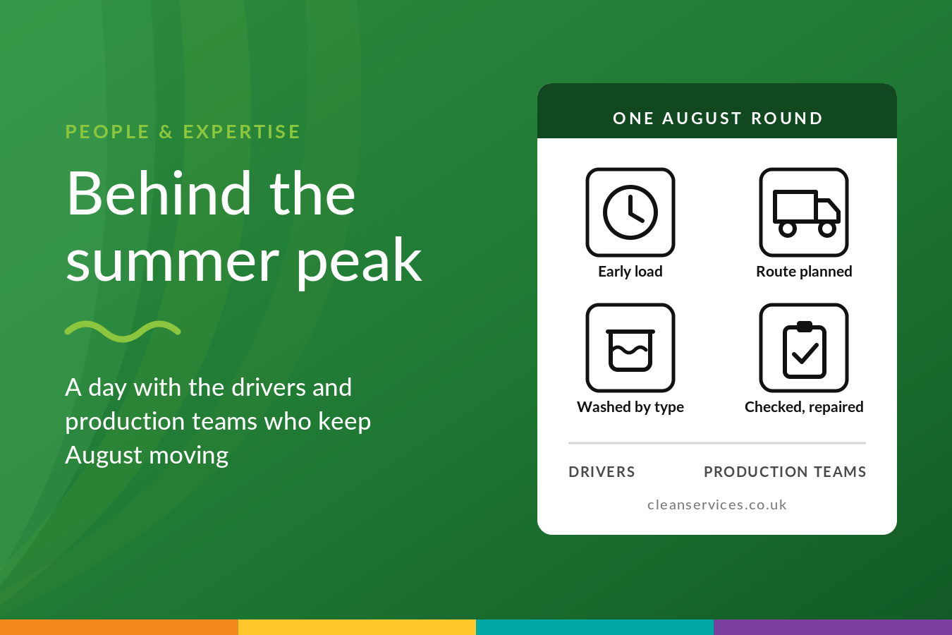 Behind the summer peak: the CLEAN teams keeping deliveries moving in August - News - CLEAN Services
