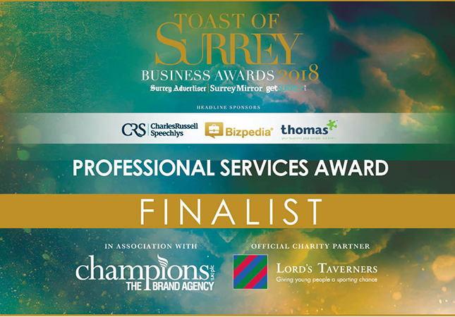 CLEAN shortlisted alongside Surrey’s business elite - News - CLEAN Services