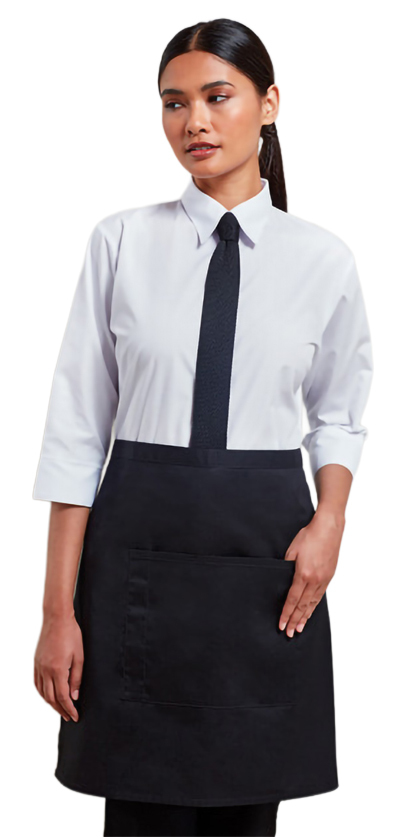 Premier-Mid-Length-Waist-Apron-With-Pocket.jpg - Workwear Garments - CLEAN Services