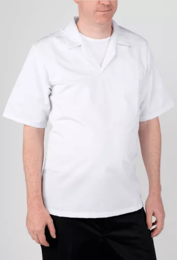 Heavy Weight Short Sleeve Bakers Top - Workwear Garments - CLEAN Services