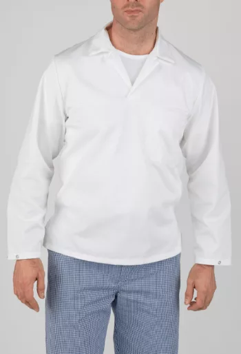Long Sleeve Bakers Top - Workwear Garments - CLEAN Services