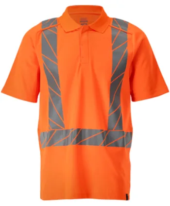 MASCOT® Accelerate Safe Male Long Sleeve Polo Shirt - Workwear Garments - CLEAN Services