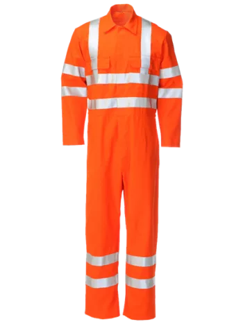 Hi-Visibility RIS Flame Retardant Coverall Boilersuit - Workwear Garments - CLEAN Services