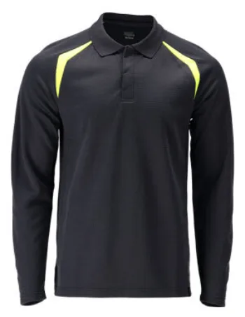 MASCOT® Accelerate Multisafe Male Long Sleeve Polo Shirt - Workwear Garments - CLEAN Services